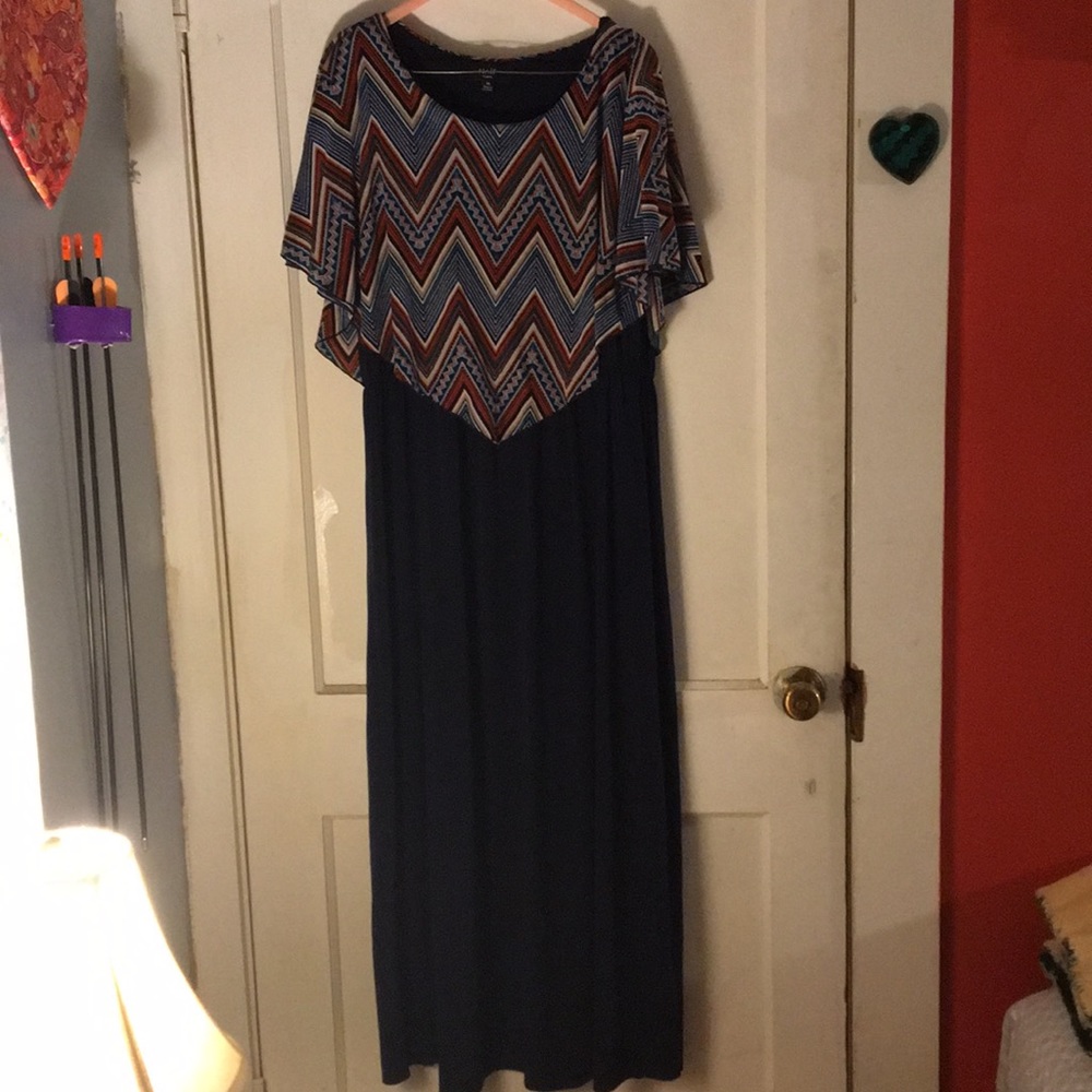 Long marine blue dress👗